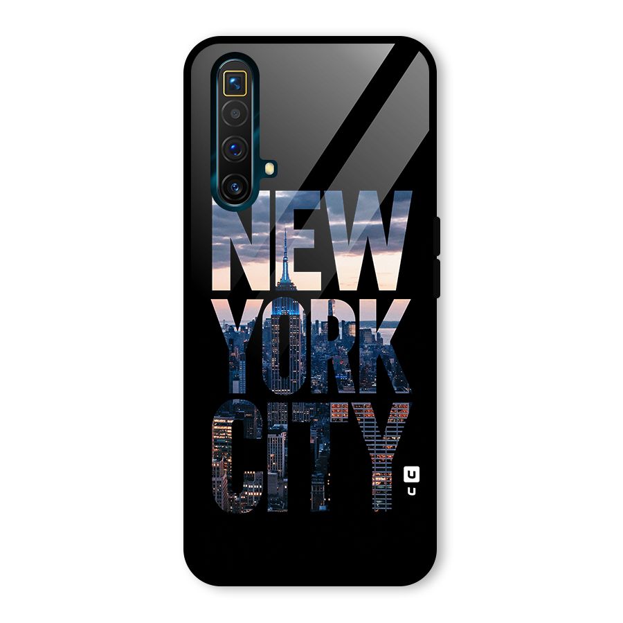 New York City Glass Back Case for Realme X3