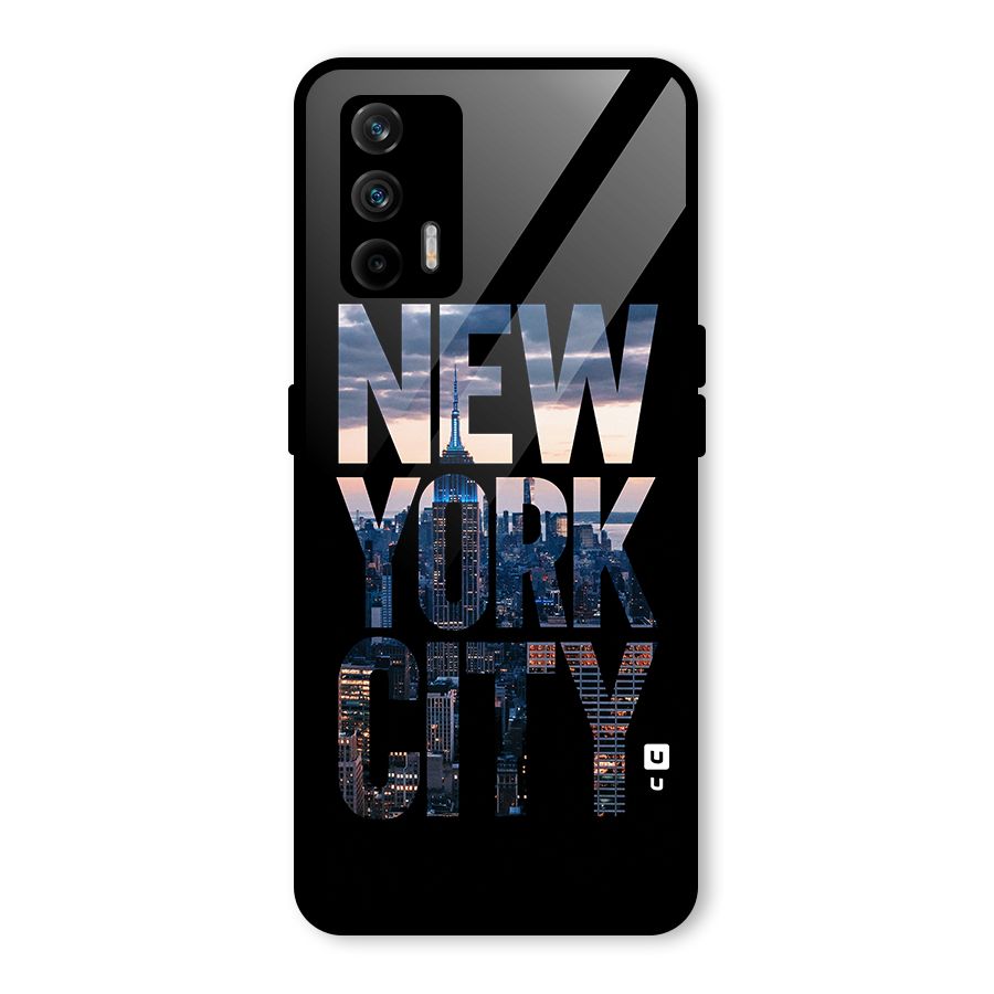 New York City Glass Back Case for Realme X7 Max