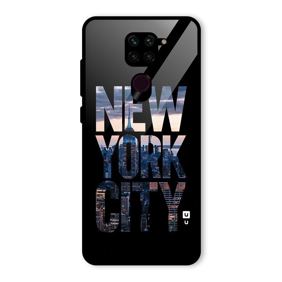 New York City Glass Back Case for Redmi Note 9
