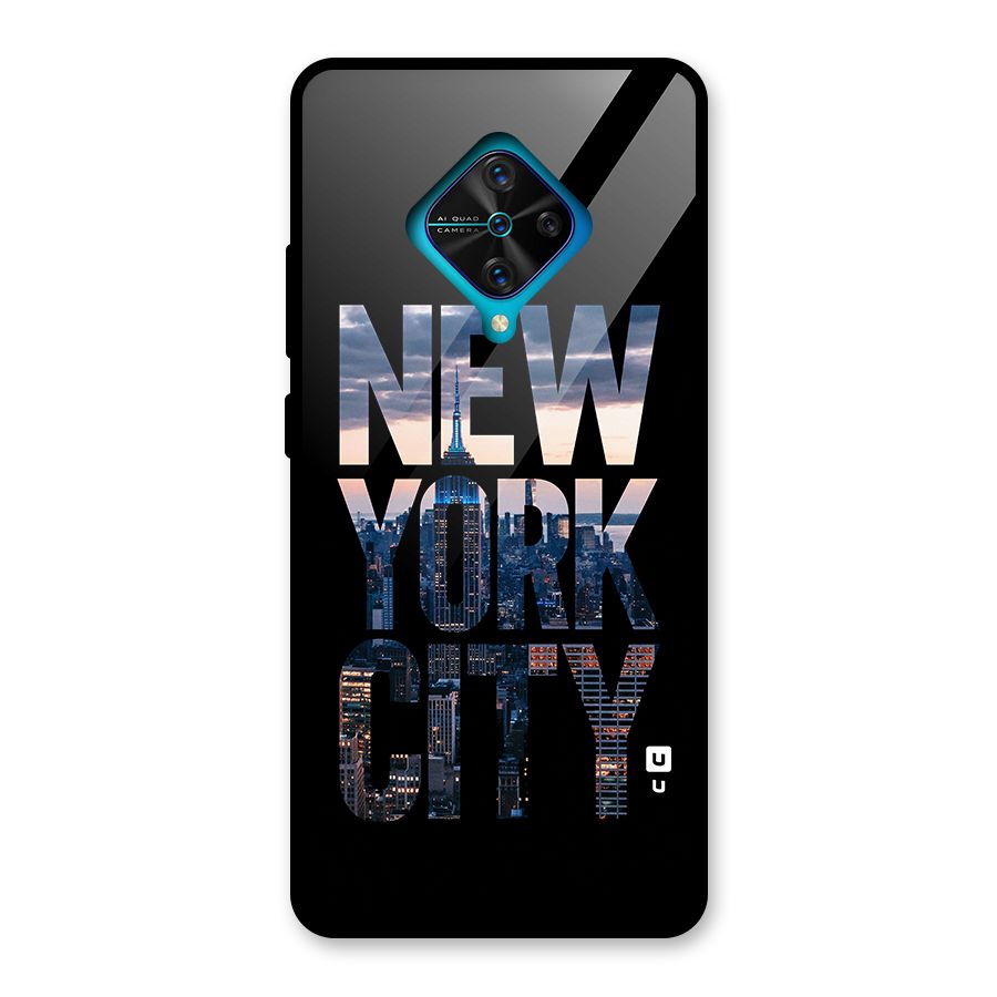 New York City Glass Back Case for Vivo S1 Pro