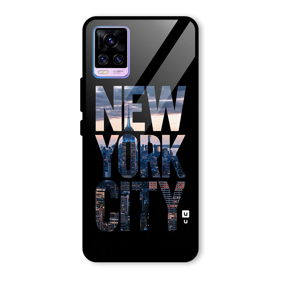 New York City Glass Back Case for Vivo V20 Pro
