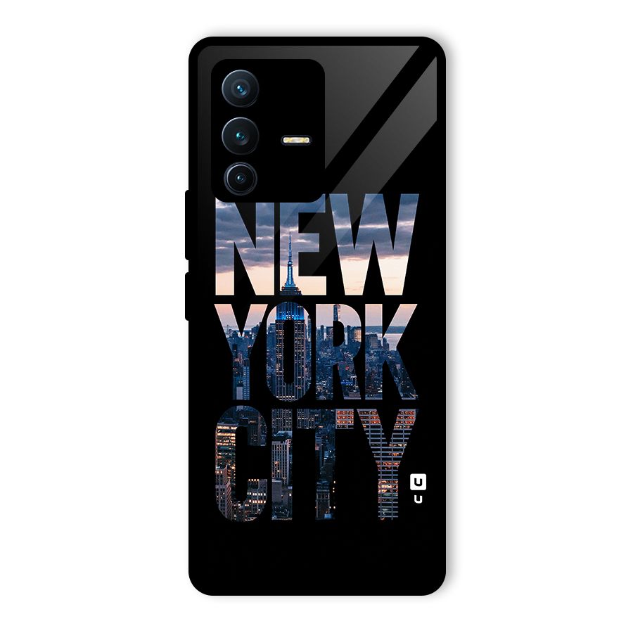 New York City Glass Back Case for Vivo V23 Pro