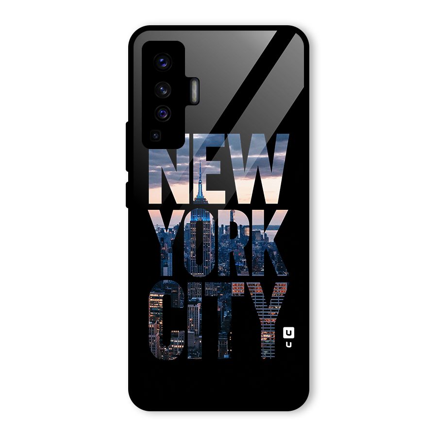 New York City Glass Back Case for Vivo X50
