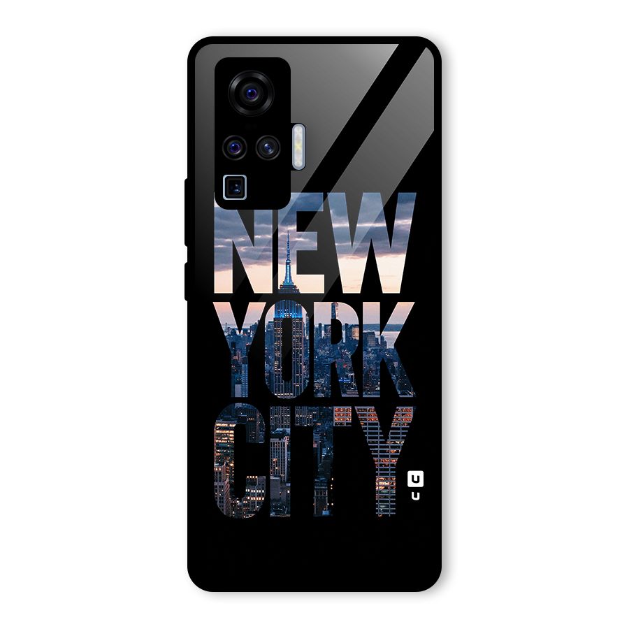 New York City Glass Back Case for Vivo X50 Pro
