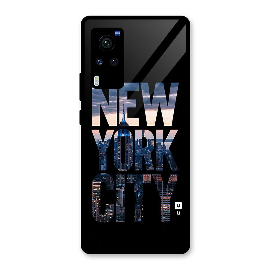 New York City Glass Back Case for Vivo X60 Pro