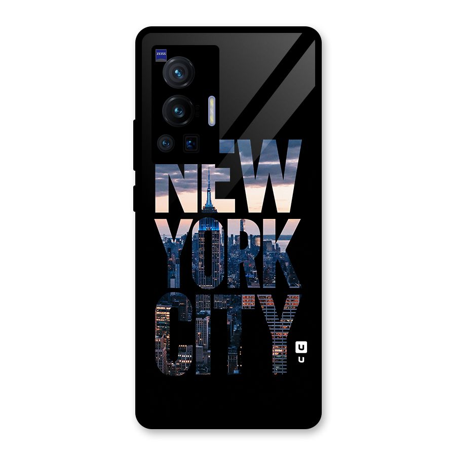 New York City Glass Back Case for Vivo X70 Pro