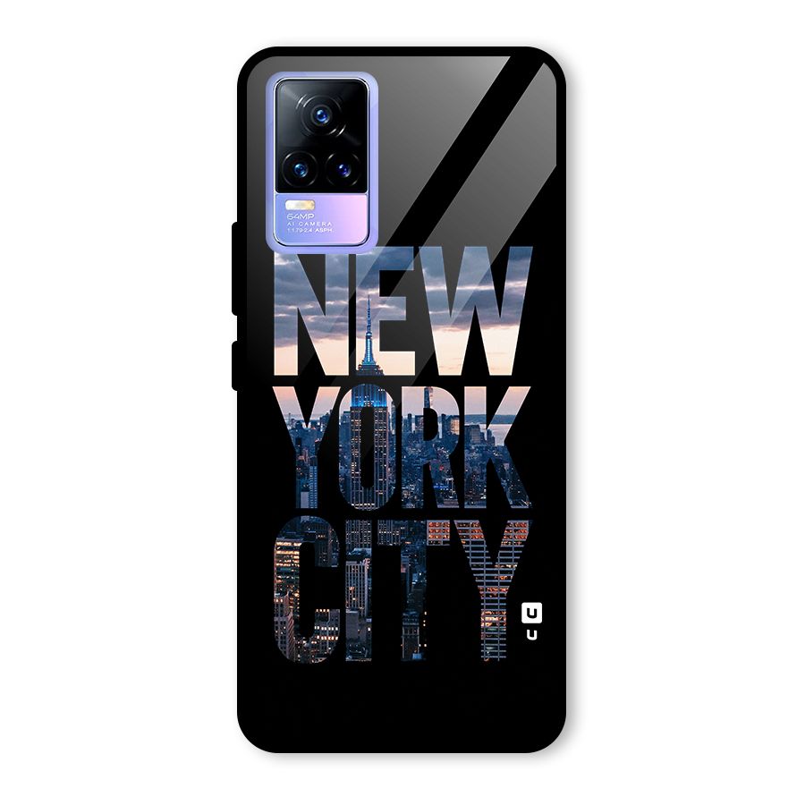 New York City Glass Back Case for Vivo Y73