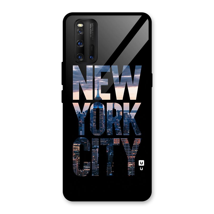 New York City Glass Back Case for Vivo iQOO 3