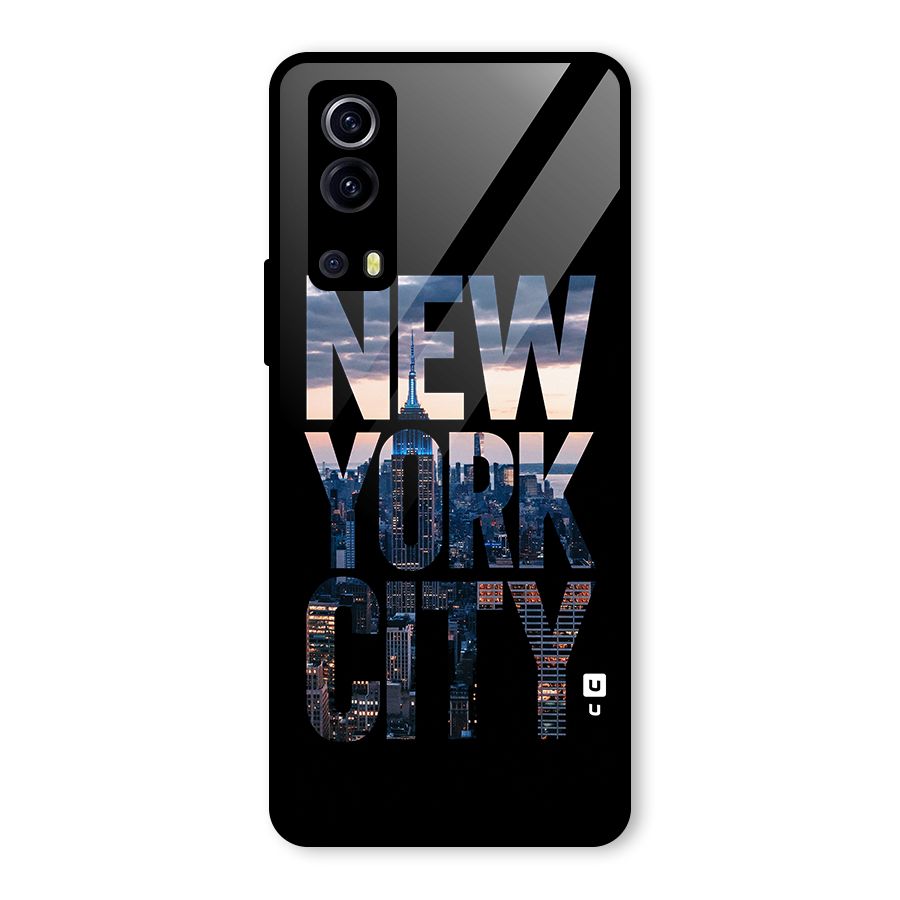 New York City Glass Back Case for Vivo iQOO Z3