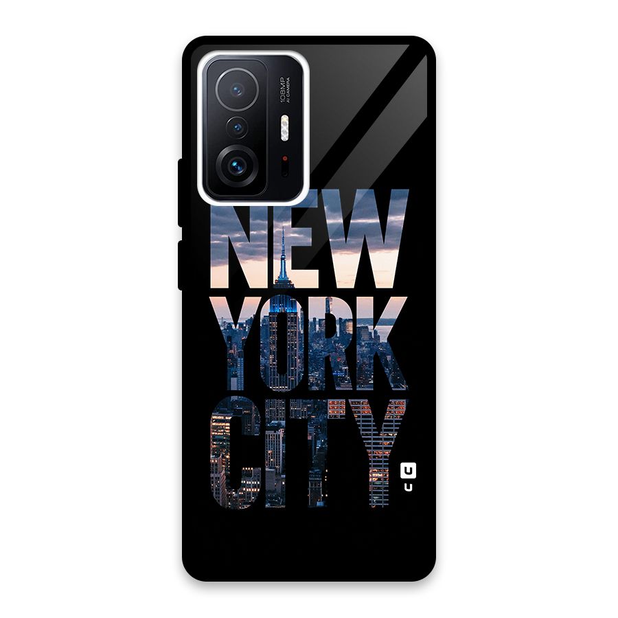 New York City Glass Back Case for Xiaomi 11T Pro