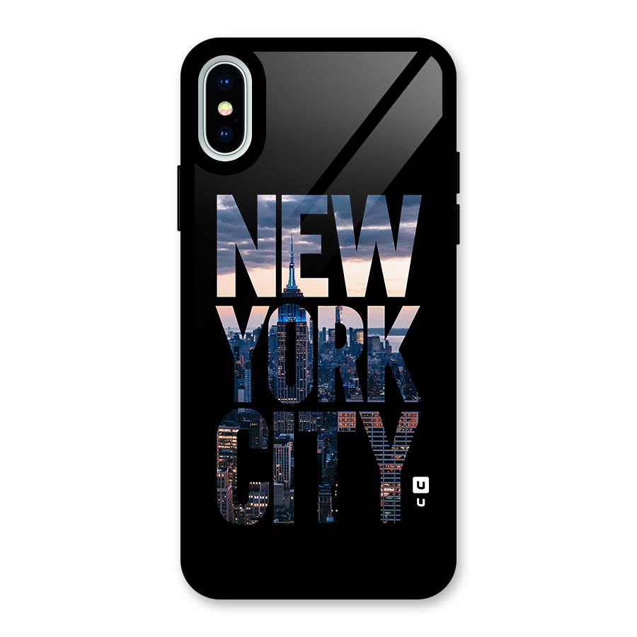 New York City Glass Back Case for iPhone XS