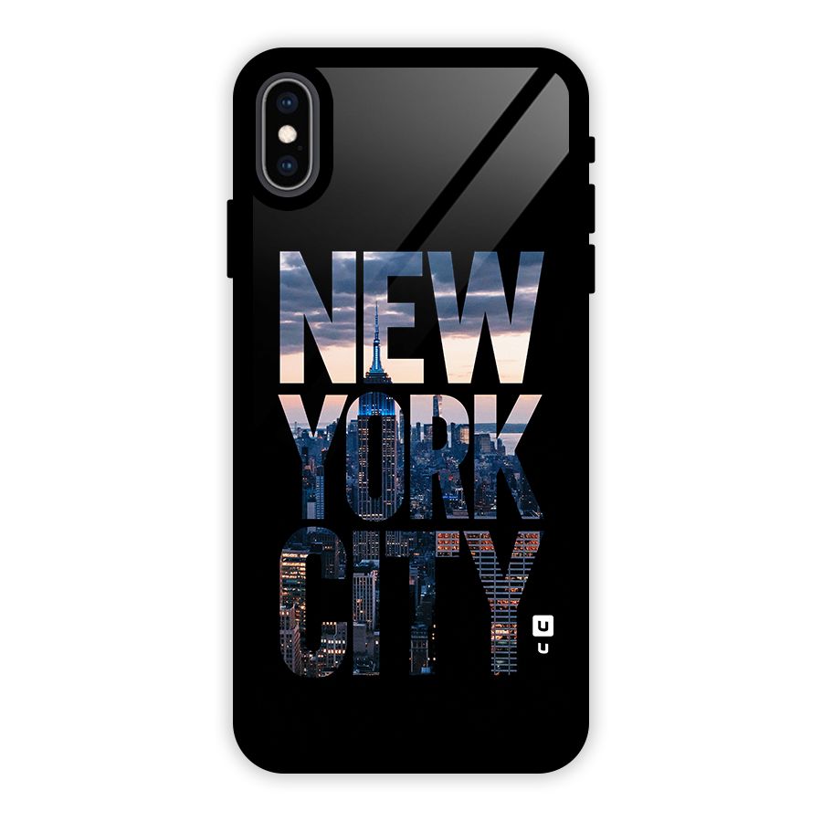 New York City Glass Back Case for iPhone XS Max