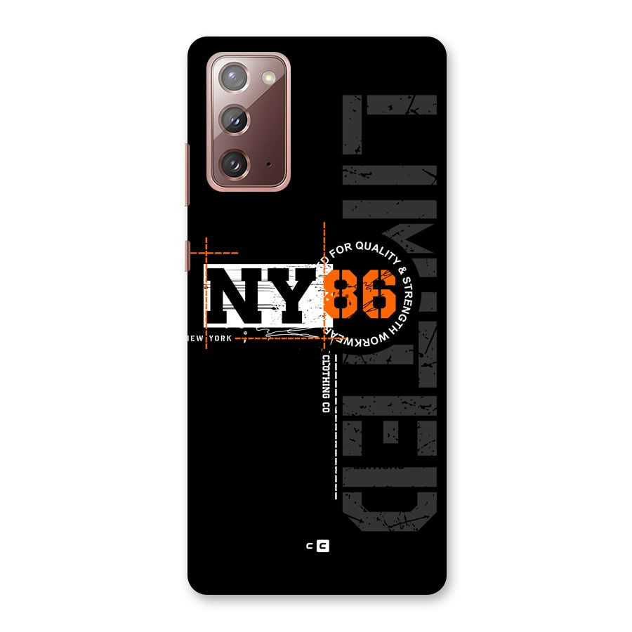 New York Limited Back Case for Galaxy Note 20