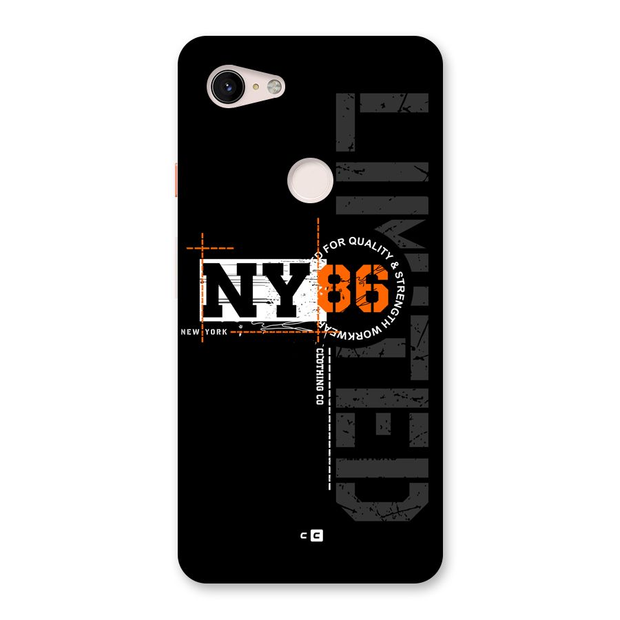 New York Limited Back Case for Google Pixel 3 XL