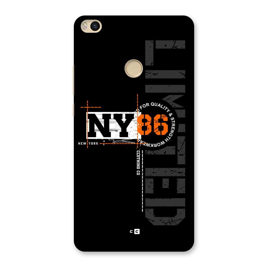 New York Limited Back Case for Mi Max 2