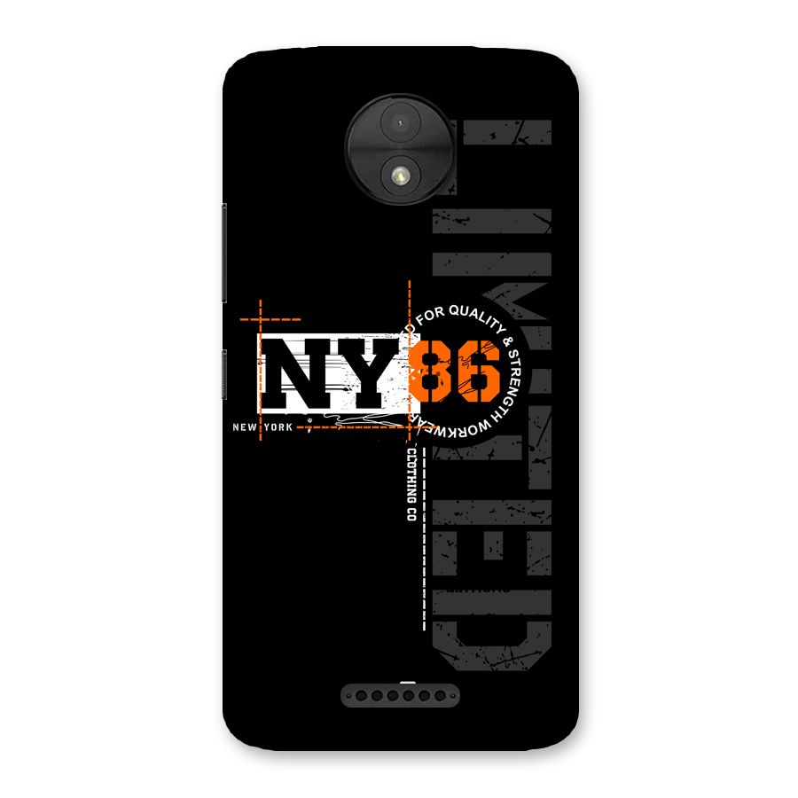 New York Limited Back Case for Moto C