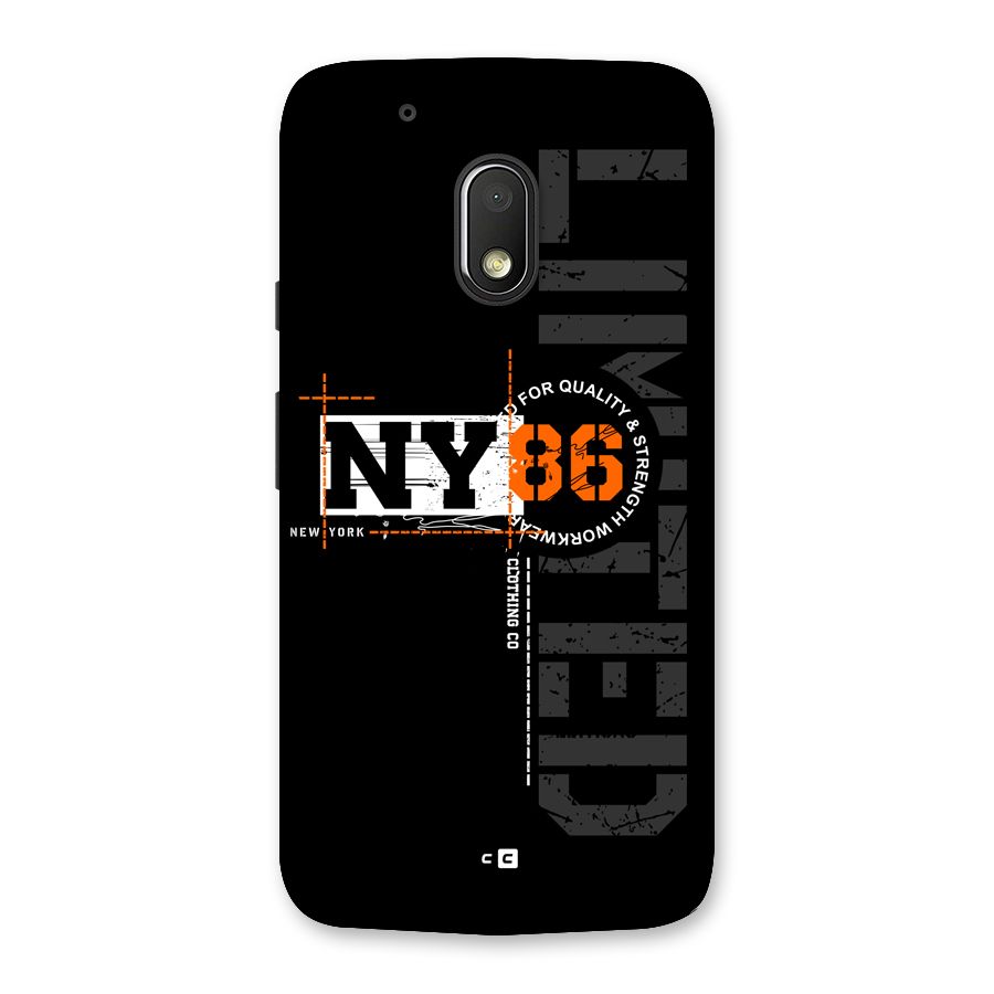 New York Limited Back Case for Moto G4 Play