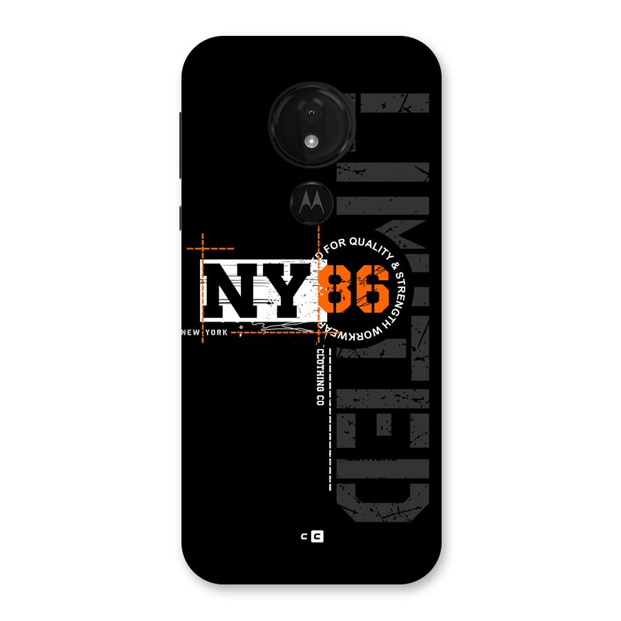 New York Limited Back Case for Moto G7 Power
