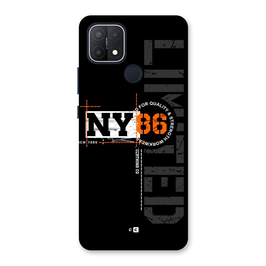 New York Limited Back Case for Oppo A15