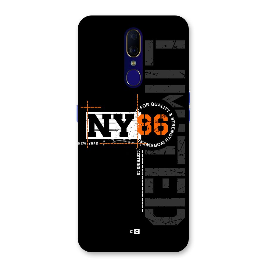 New York Limited Back Case for Oppo F11