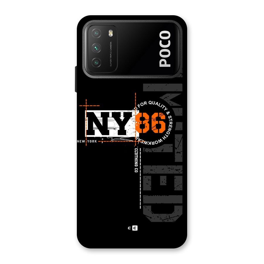 New York Limited Back Case for Poco M3