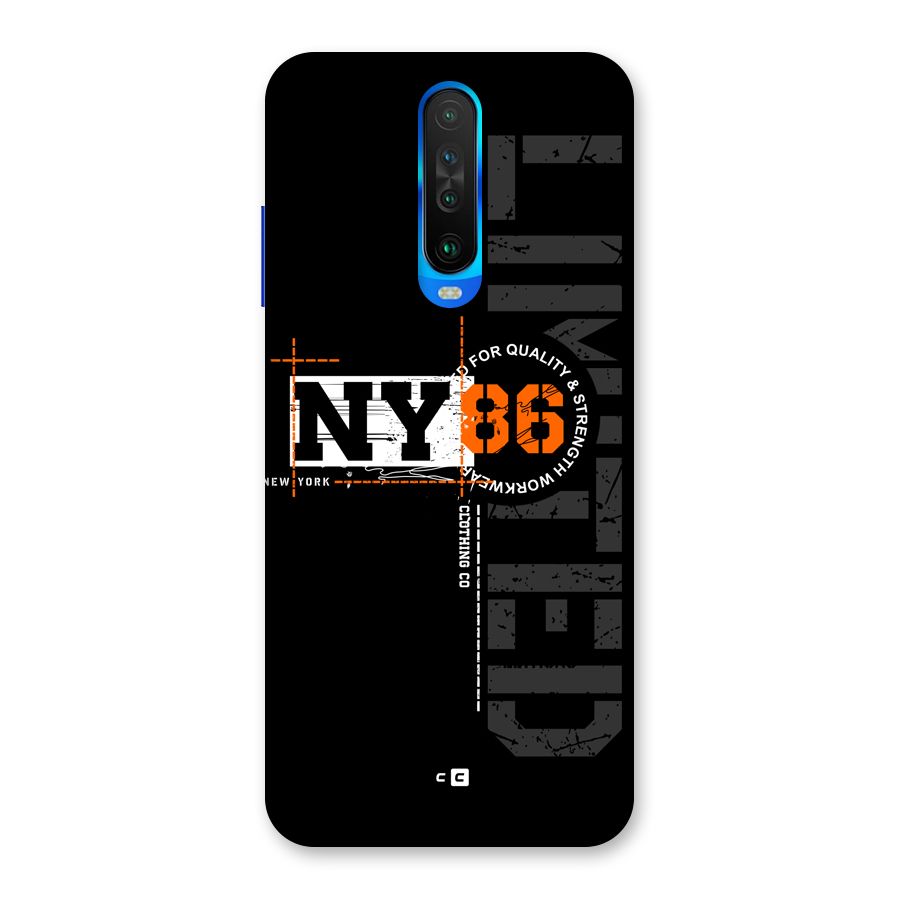 New York Limited Back Case for Poco X2