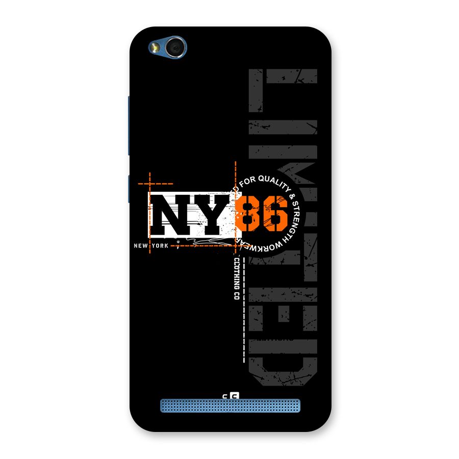 New York Limited Back Case for Redmi 5A