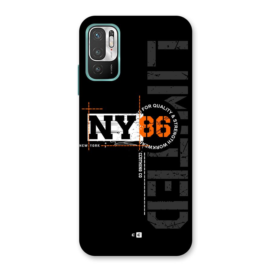 New York Limited Back Case for Redmi Note 10T 5G