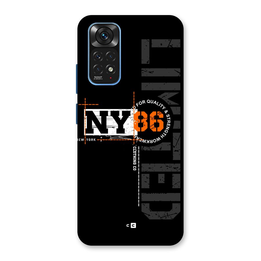 New York Limited Back Case for Redmi Note 11S