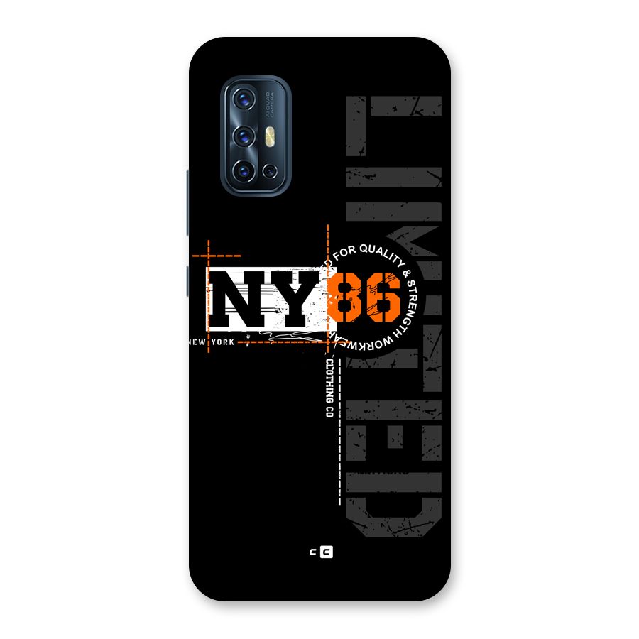 New York Limited Back Case for Vivo V17