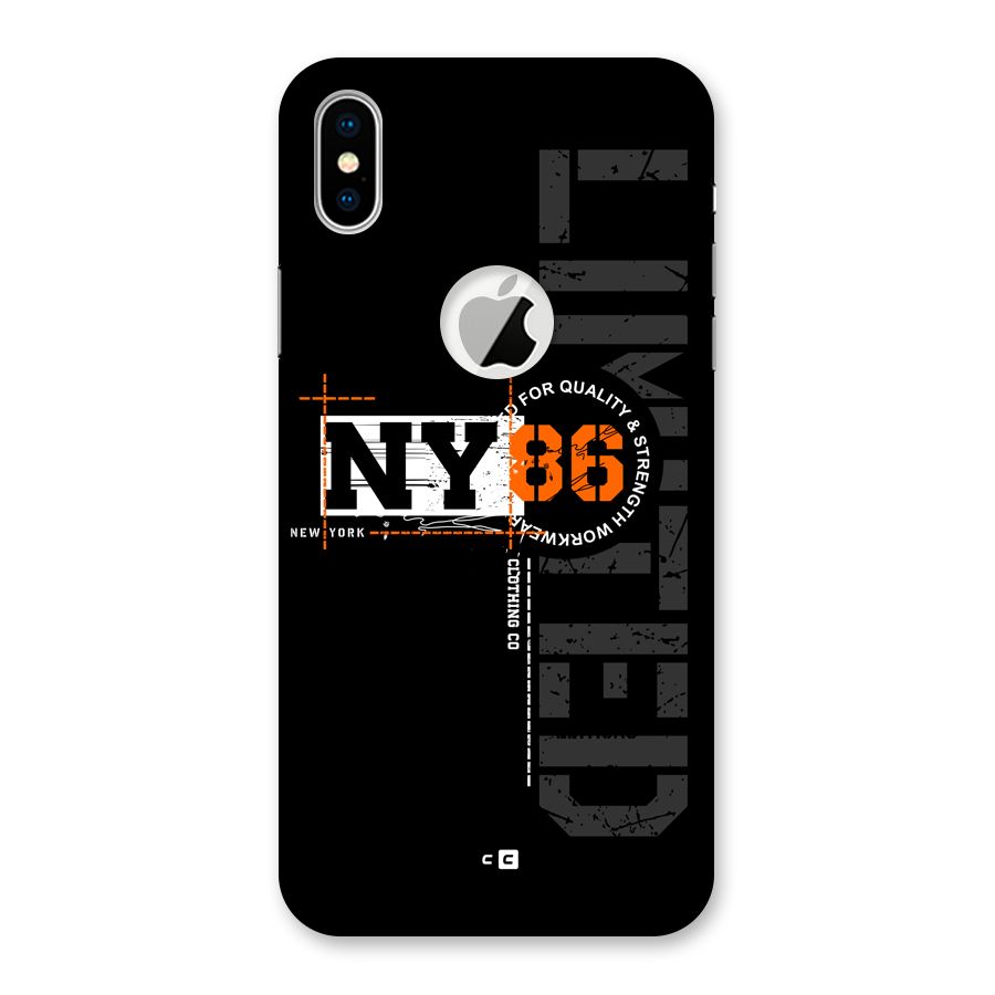 New York Limited Back Case for iPhone XS Logo Cut