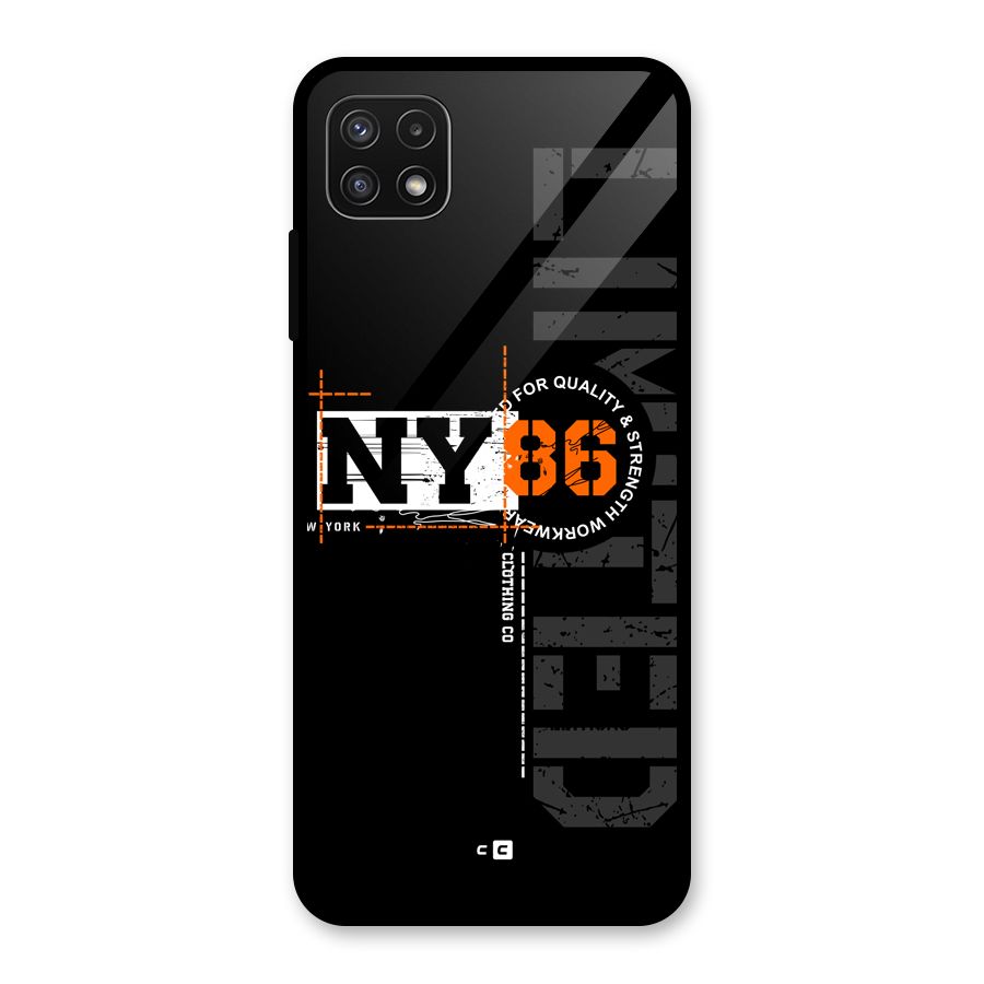 New York Limited Glass Back Case for Galaxy A22 5G