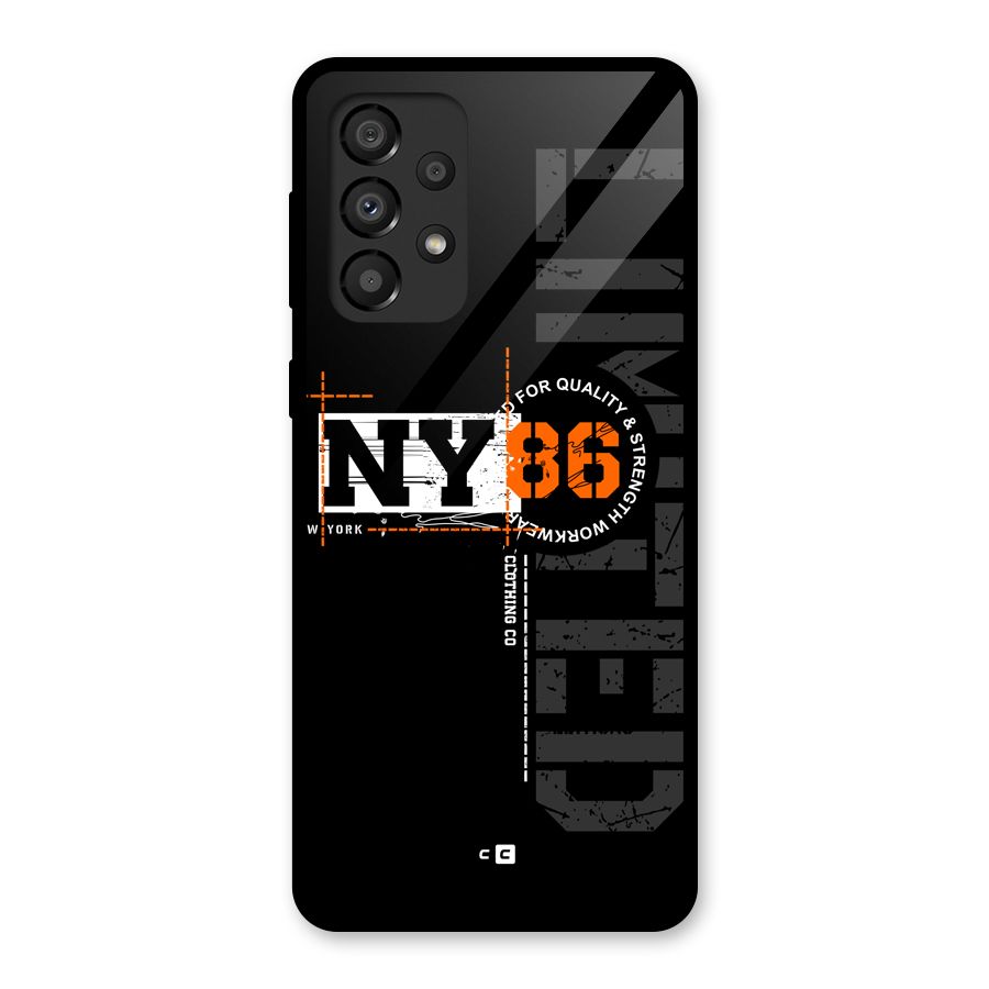 New York Limited Glass Back Case for Galaxy A33 5G