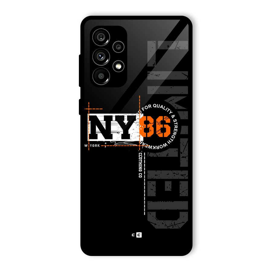 New York Limited Glass Back Case for Galaxy A73 5G
