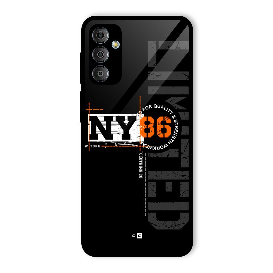 New York Limited Glass Back Case for Galaxy F23