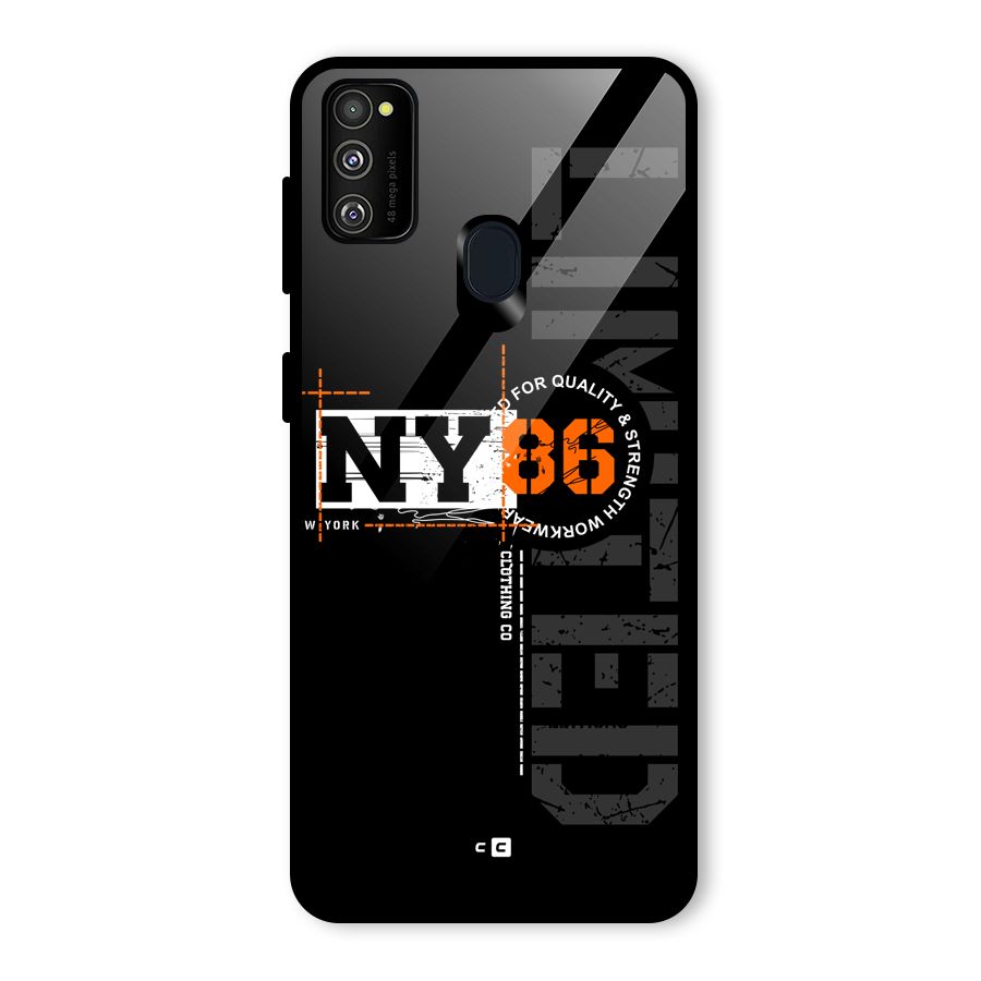 New York Limited Glass Back Case for Galaxy M30s