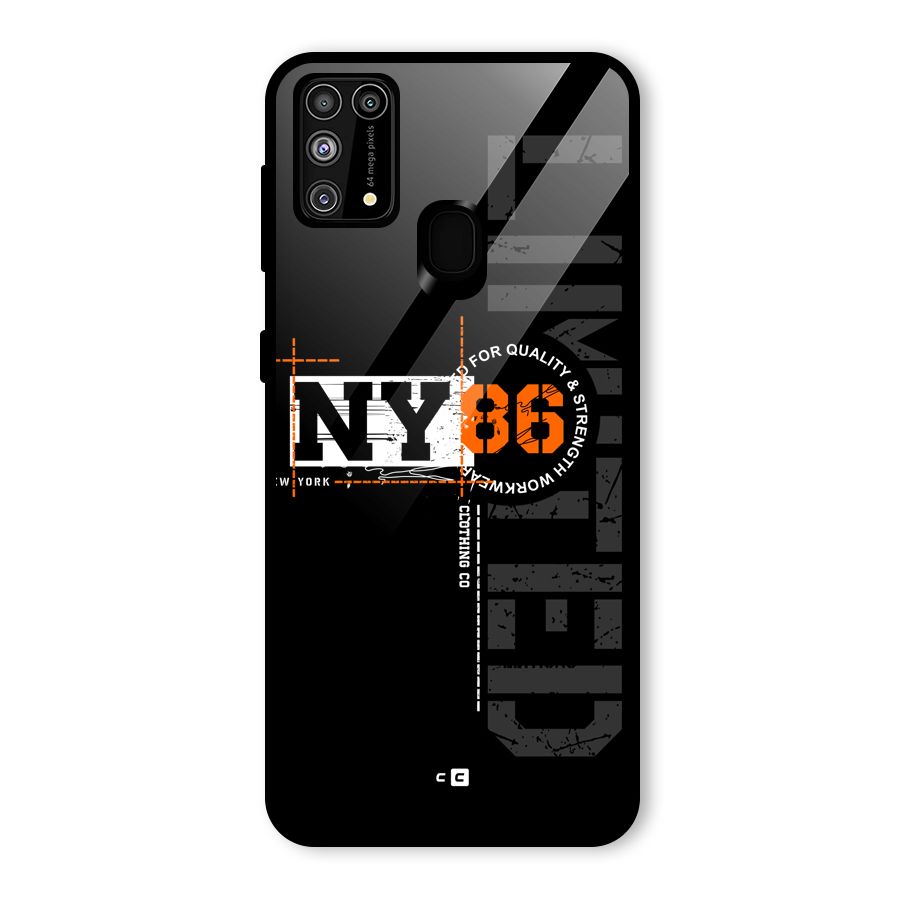 New York Limited Glass Back Case for Galaxy M31