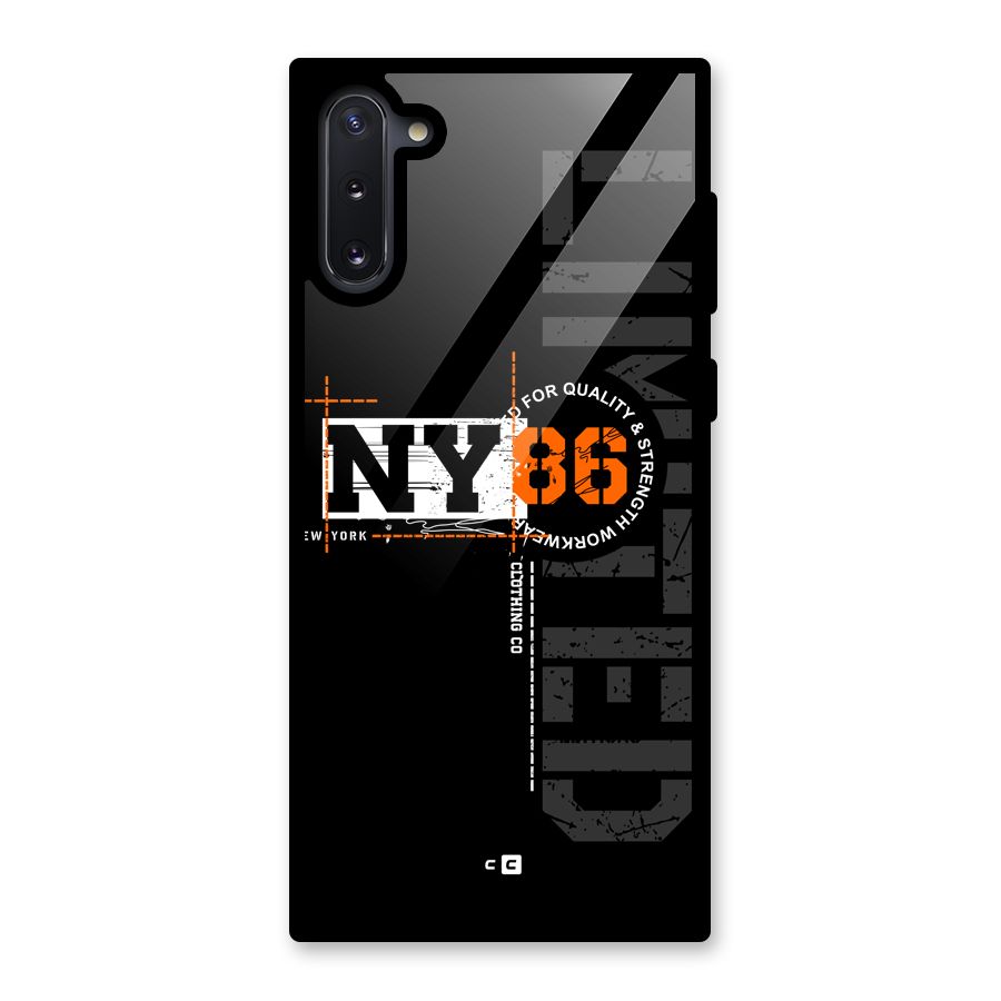 New York Limited Glass Back Case for Galaxy Note 10