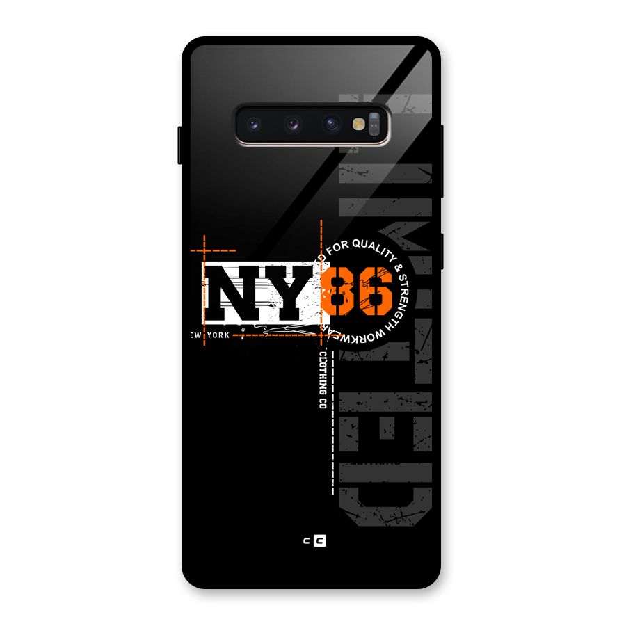 New York Limited Glass Back Case for Galaxy S10 Plus