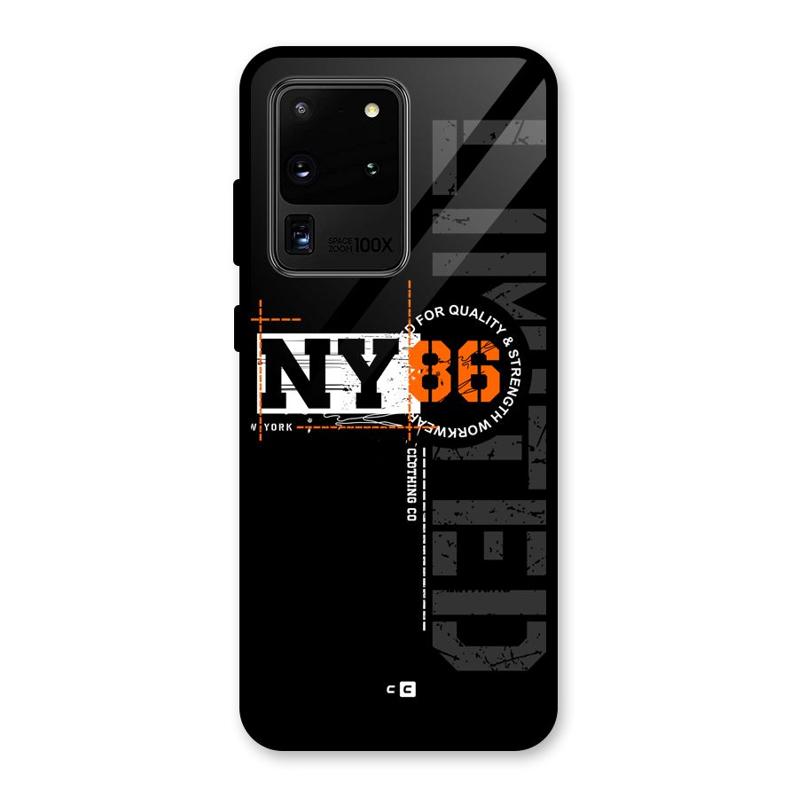 New York Limited Glass Back Case for Galaxy S20 Ultra