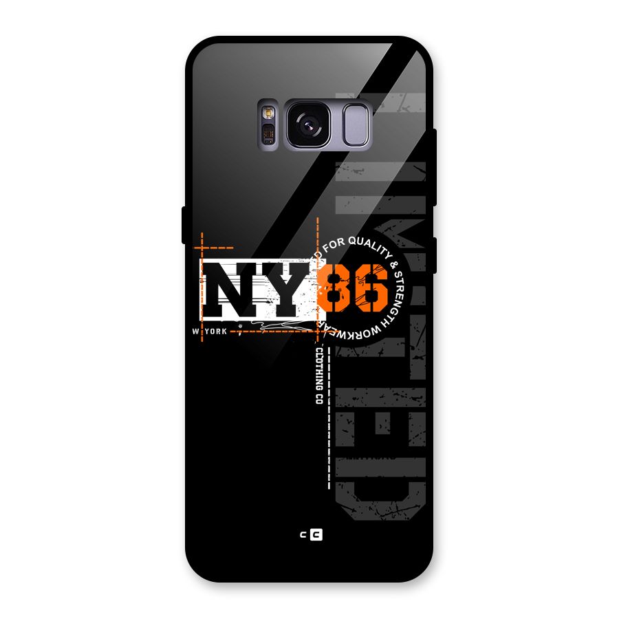 New York Limited Glass Back Case for Galaxy S8