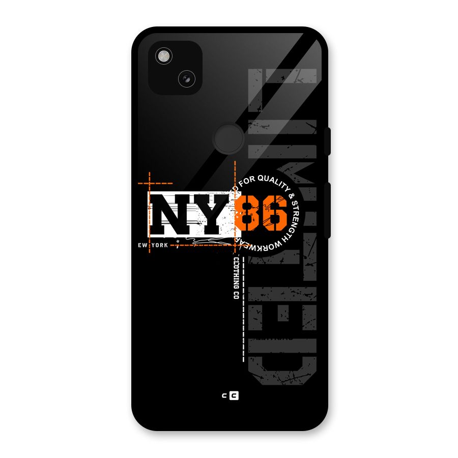 New York Limited Glass Back Case for Google Pixel 4a