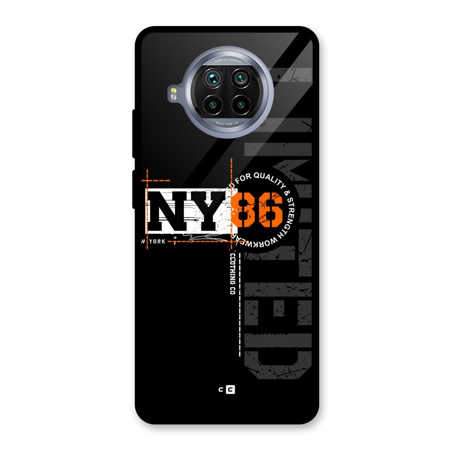 New York Limited Glass Back Case for Mi 10i