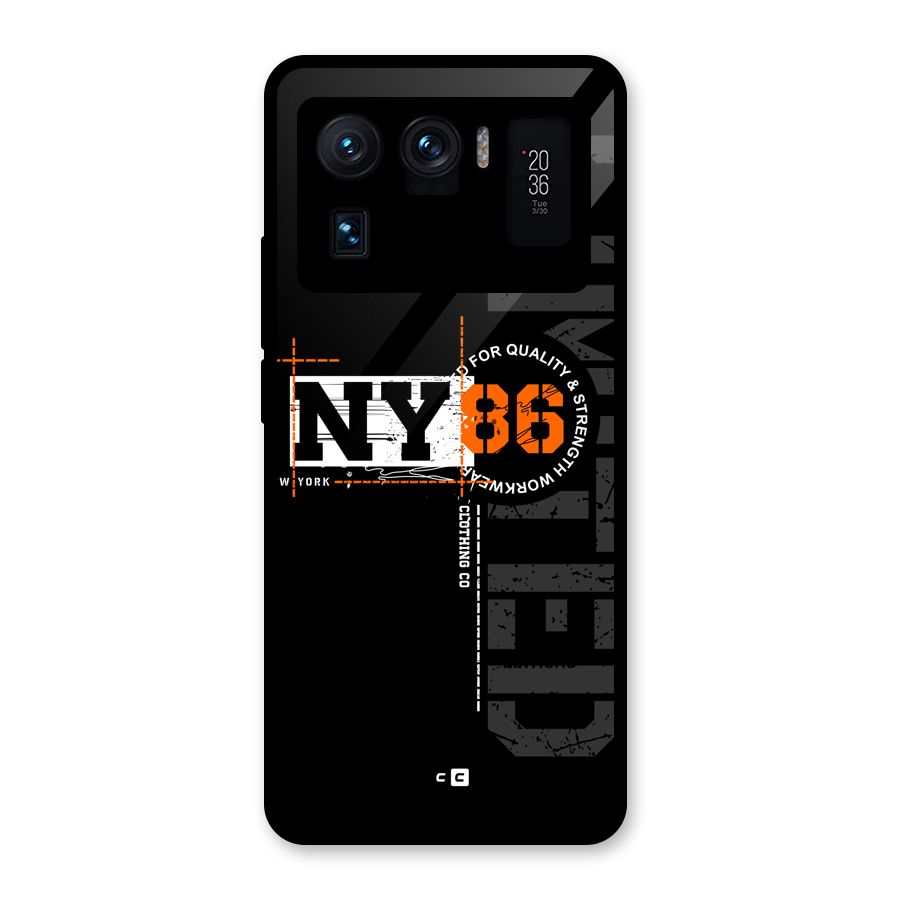 New York Limited Glass Back Case for Mi 11 Ultra