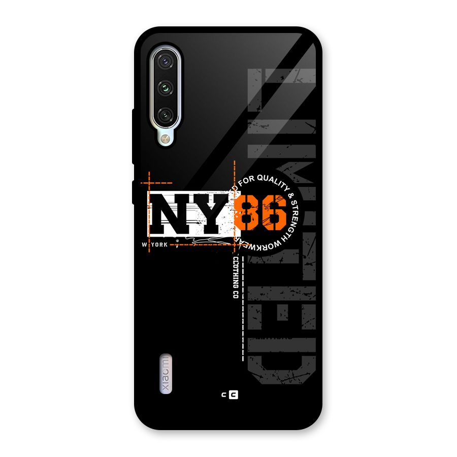 New York Limited Glass Back Case for Mi A3