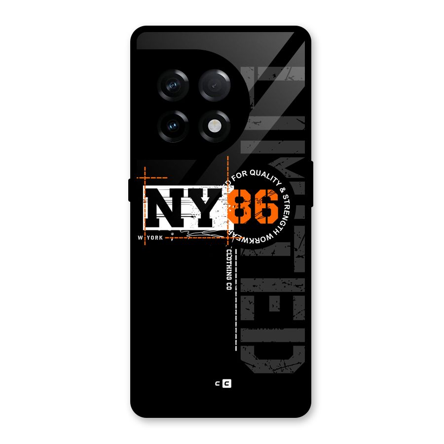 New York Limited Glass Back Case for OnePlus 11R