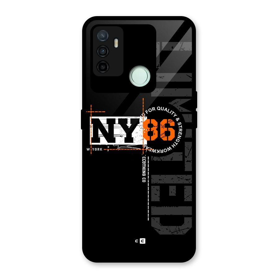New York Limited Glass Back Case for Oppo A53