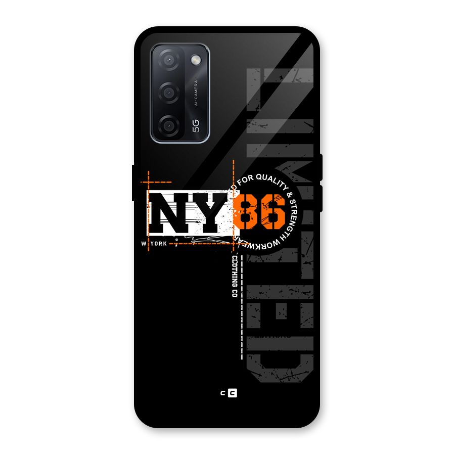 New York Limited Glass Back Case for Oppo A53s 5G