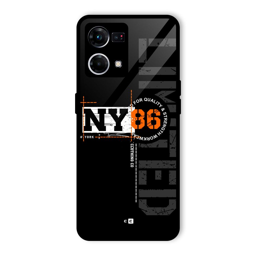 New York Limited Glass Back Case for Oppo F21 Pro 5G