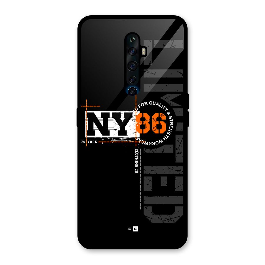 New York Limited Glass Back Case for Oppo Reno2 Z